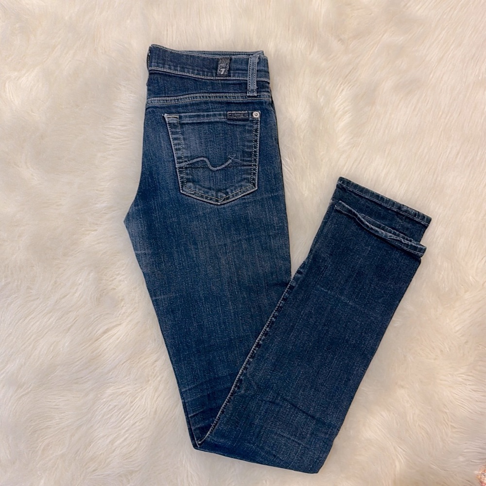 7 for all mankind Roxane dark wash skinny jeans size 26